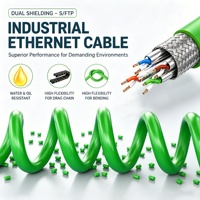 Câble Ethernet RJ45 vers M12 X codé 8 broches, 1G 10G, haute vitesse, pour système de vision industrielle