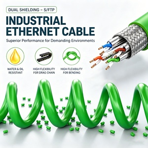 Câble <span class=keywords><strong>Ethernet</strong></span> RJ45 vers M12 X codé 8 broches, 1G 10G, haute vitesse, pour système de vision industrielle - Product Image 2