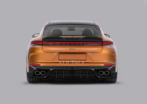 Pieza de automóvil de fibra de carbono seca para Porsche Panamera Upgrade <span class=keywords><strong>Aulen</strong></span> Design Body Kit Front Lip Rear Difusor Side SkirtsTuning Aero - Product Image 4