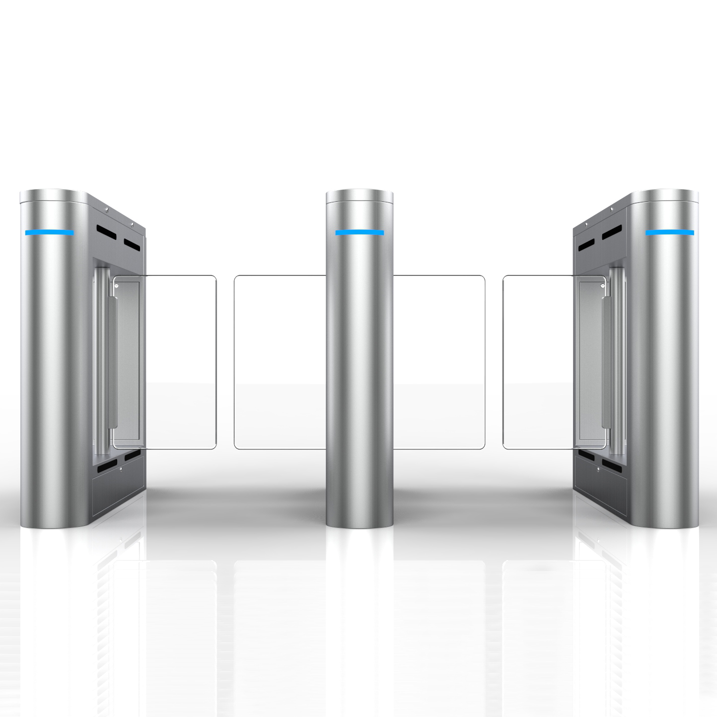 Intelligent Swing Barrier Turnstile Access Control Turnstile Gate For Gyms With Stainless Steel IP66 Protection · image 5