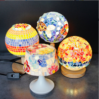 Kit de fabrication de lampe de nuit en mosaïque à faire soi-même, kit d'artisanat en mosaïque pour enfants