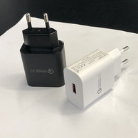 Chargeur USB QC 3.0 18W, chargeur mural à charge rapide, prise EU, adaptateur secteur standard européen, certifié CE pour téléphone portable Samsung