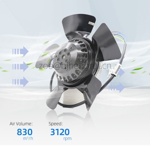 Ventilateur axial de refroidissement pour armoire électrique ebmpapst A2E200-AF02-01 M2E068-CA 230V AC 50W 2740RPM 0.24A - Product Image 3