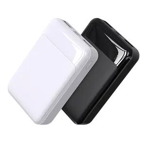 Alibaba New Trend 2022 Mini Power Bank Black & White High Quality Cheap Powerbank 10000mah