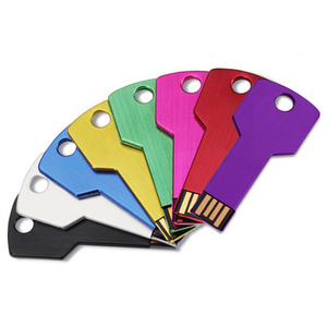 Custom Logo 8GB 16GB 32GB USB Laser Metal Key Shape Usb 32gb Usb Pendrive Pendrive with Keychain Gadget Universal Flash Drive