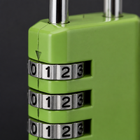 Cadenas à code renforcé anti-vol SAMHOO de haute qualité, en alliage de zinc multicolore