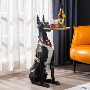 Décoration d'intérieur nordique personnalisée en gros : Grande palette pour chien, cadeau créatif, statues et sculptures de chien pour la décoration de la maison - Product Image 1