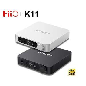 FiiO K11 1400 МВт Hi-Res <span class=keywords><strong>USB</strong></span> DAC аудио 384 кГц/24 бит DSD256 металлический Настольный декодирование наушников усилитель мощности приемники усилители - Product Image 2