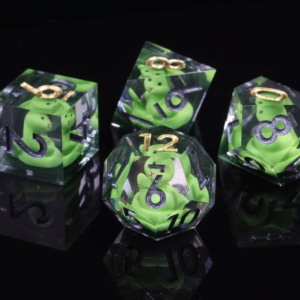 Mini Hành Tinh Nhựa Tùy Chỉnh Đa Diện Ttrpg Bảng Trò Chơi Rồng & Dungeon Handmade D6 D20 Nhà Máy Bán Buôn Dice Dnd Dice Set - Product Image 3