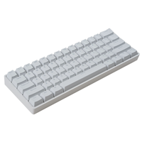 MATHEW TECH MK61 60% Keyboard Mekanik Cyrillic, 2.4Ghz/Bluetooth/Berkabel, Keyboard Mini 61 Tombol Bahasa Rusia Dengan Perangkat Lunak