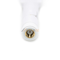 Antenne de canard en caoutchouc pliable blanche 5G 3dBi avec connecteur mâle RP-SMA