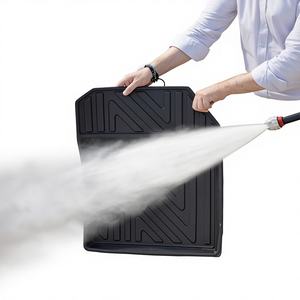 Ensemble de tapis de voiture 4D noirs TR avec motif piscine, compatibles avec les modèles Citroën C-Elysée 2012 et ultérieurs - Product Image 1