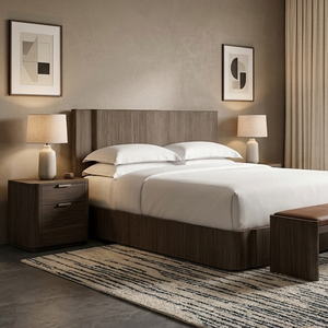 Panneau de Lit Antique en Bois Massif Style Moderne Kyoto Luxe <span class=keywords><strong>Meubles</strong></span> Français pour Cadres de Lit King, Double et Queen Size - Product Image 2