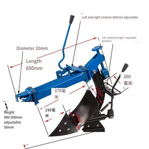 Tracteur de marche de 20 chevaux motoculteur rotatif trancheuse et écraser la paille semant le blé de maïs récoltant les pommes de terre - Product Image 3
