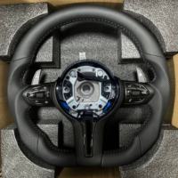 Volant de voiture en cuir noir M Sport pour BMW F30 F10 F15 F36 F20 F01 F26 F07 E30 E40 E46 X6 X5 X7 M2 M3 M4 M6 F22 E92 Z4 X3
