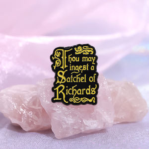 魔法咒语珐琅别针经典电影线条来自巫师书籍续集胸针翻领徽章惊险的暗黑破坏神珠宝粉丝礼物 - Product Image 4