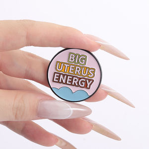 Pin Enamel Feminis Energi Rahim Besar, Bros Sarung Tinju Pertarungan untuk Hak, Bros untuk Kerah, Tas Ransel, Perhiasan, Hadiah untuk Teman Wanita - Product Image 4