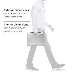 Échantillon gratuit, vente en gros, valise à outils en aluminium rigide verrouillable avec intérieur en mousse pré-découpée, impression de logo personnalisée, valise en aluminium - Product Image 2