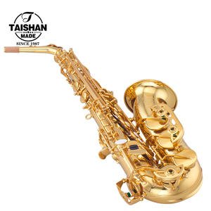 Saxophone alto de haute qualité, fabriqué en Chine, idéal pour les débutants, laque dorée, clés en nacre blanche - Product Image 3
