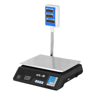 Balance de précision commerciale ACS-40 avec affichage numérique LED, garantie 1 an, design de bras en forme de lettre Scarlet pour légumes - Product Image 1