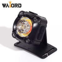 Lampe frontale tactique réglable WAIORD pour l'extérieur, LED infrarouge ultra-lumineuse, étanche IP68, rechargeable par USB, en métal au lithium