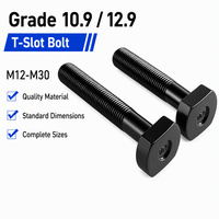 Sekrup T-Slot OEM Kustom Baja Paduan 40Cr Kelas 10.9 12.9, Stud Pengunci untuk Peralatan Industri