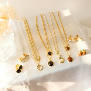 Parures de bijoux de marque de haute qualité à prix abordable, colliers et boucles d'oreilles en or de Dubaï pour femmes - Product Image 4