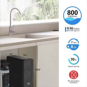 600G TDS <span class=keywords><strong>ไหล</strong></span>ตรงแบบไร้ถังแสดงระบบน้ําแบบรีเวอร์สออสโมซิสพร้อมตัวกรองอัลคาไลน์ - Product Image 3