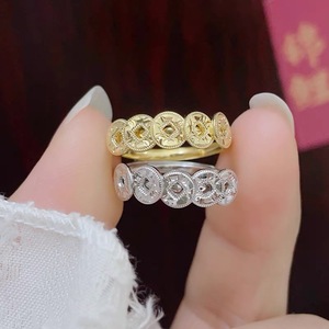 S925 Sterling Silver Five Emperors Coin <b>Ring</b> Women Chinese Style High Shine Gift Jewelry Fine <b>Rings</b> - Product Image 1