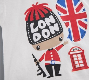 Meilleurs produits pour l'importation : Ensemble de vêtements d'été pour bébés garçons, style tendance, imprimé amusant, sans manches, à rayures noires et blanches - Product Image 4