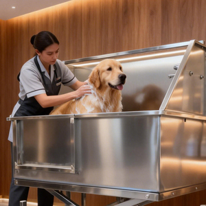 <span class=keywords><strong>Baignoire</strong></span> professionnelle électrique pour toilettage canin en acier inoxydable, station de lavage pour animaux de compagnie, cuve commerciale avec structure de dosage optimisée - Product Image 4