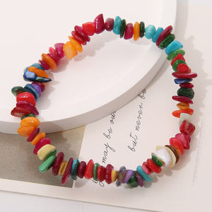 Braccialetti Personalizzati in Pietra Naturale, Bracciale Curativo con Cristalli Chakra Colorati per Signore e Ragazze - Product Image 5