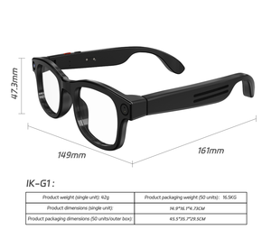Gafas Inteligentes con Traductor IA, Traducción de Voz Inteligente en Tiempo Real en Más de 140 Idiomas, Gafas Multilingües para Reuniones de Negocios - Product Image 6