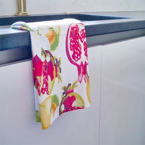 Serviettes <span class=keywords><strong>de</strong></span> cuisine en microfibre blanches vierges pour sublimation, serviettes à main en mélange <span class=keywords><strong>de</strong></span> microfibres, personnalisables avec logo, vente en gros - Product Image 2