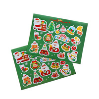 2025 nouvel autocollant décoratif de cadeau de cuisson de bonbons de biscuit givré pour la saison de vacances de Noël