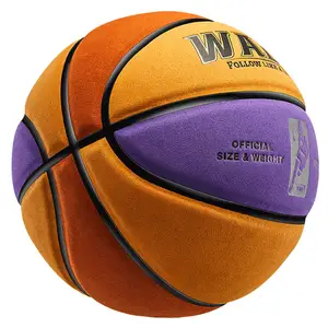 High Quality Cheap price indoor outdoor logo size 7 sport match ball leather inflatable basketball