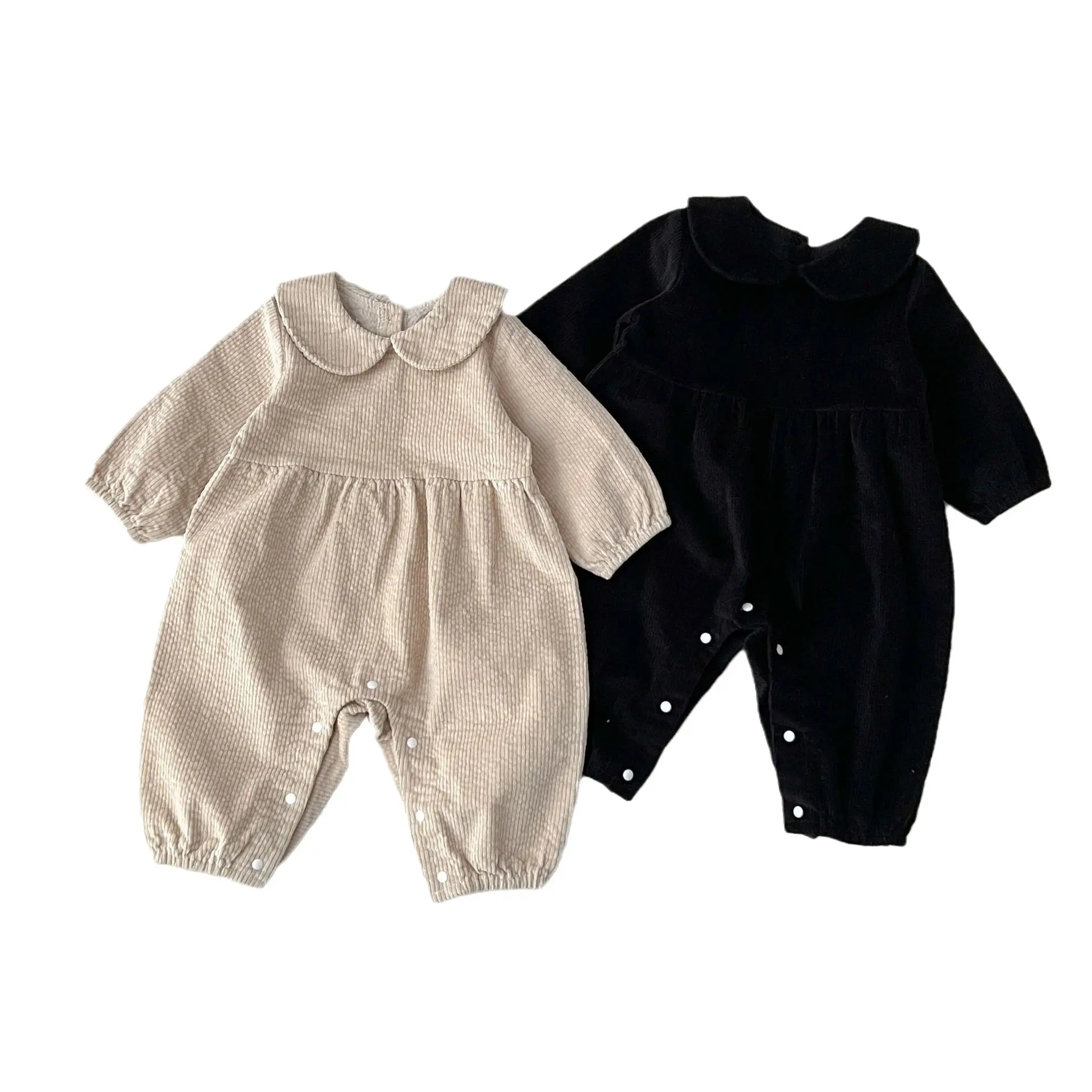 Duanding CUB New Baby Bodysuit Herbst Vielseitige Polo-Kragen Langarm Creeper Girl Cord Stram pler Outwear
