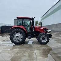 Tracteur agricole à roues YTO LX1504 150HP 4WD neuf avec cabine climatisée de luxe pour l'agriculture professionnelle
