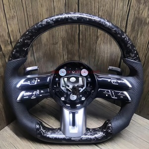 Volant de voiture de course automatique pour <span class=keywords><strong>Mercedes</strong></span> W205 <span class=keywords><strong>classe</strong></span> C C200 E300 <span class=keywords><strong>C220</strong></span> C300 C400 C450 volant en fibre de carbone - Product Image 4