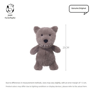 Peluche di Lupo Piccolo e Carino con Imbottitura in Poliestere e Cotone PP, Adorabile Cuscino per Dormire e Abbracciare per Ragazze e Donne - Product Image 3