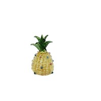 Décoration de bureau en verre soufflé artisanal en forme d'ananas, style dessin animé, pour salon, chambre à coucher, Nouvel An, marque LONGXIN
