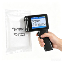 Printer Inkjet Genggam Yaomatec Definisi Tinggi Serbaguna untuk Pencetakan Kayu, Akrilik, Kain, Stok 12.7mm