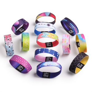 Holywish Polyester Woven Label Stretchy Armband Herren Custom ized Sport Elastic Wrist Band - Product Image 4