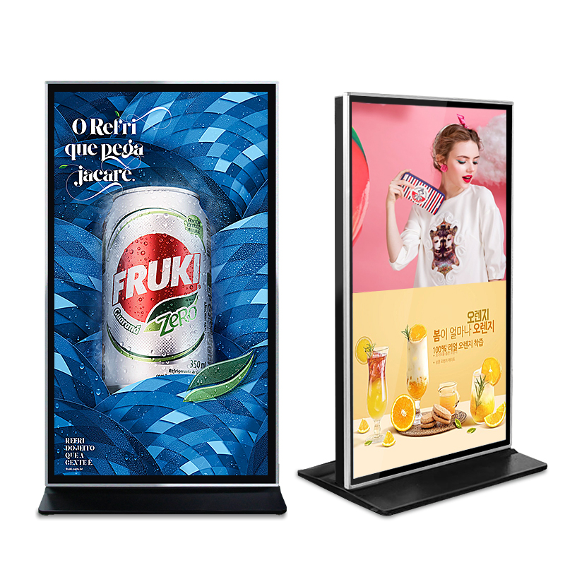 4K Lichtbak Display Touchscreen Verticale Lcd Paneel Stand Reclame Display Led Reclame Full Hd Groot Reclamescherm