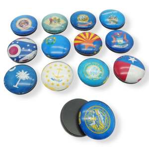 Aimant de réfrigérateur en verre Mandala de forme personnalisée OEM pour la décoration de la cuisine - Product Image 6