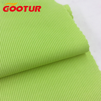 Tissu côtelé en polyester et élasthanne hautement élastique 240 g/m², tissu jacquard piqué côtelé à séchage rapide