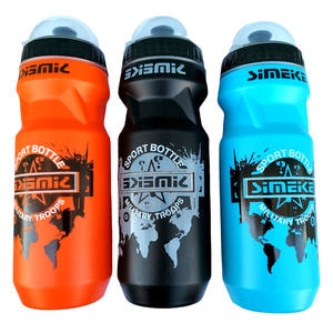 Simeke Sport <b>Water</b> <b>Bottle</b> 650Ml Lightweight Plastic Cycling <b>Bottle</b> Blue <b>Black</b> Orange Silk Screen Printing - Product Image 5