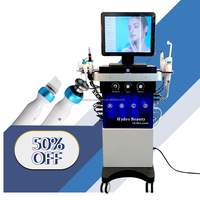 Hydro Face Facial Hydra Dermabrasion Hydrafacy Solution de machine faciale 12 en 1 Fonction Booster peau nettoyage en profondeur