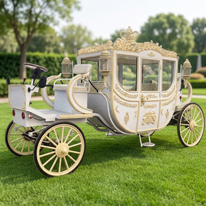 New Gorgeous Royal Carriage Electric Horse Carriage Cart Royal Wedding Horse Carriage for Sale - Product Image 1