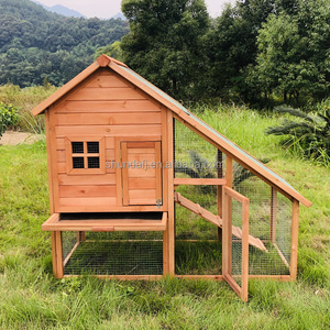 SDR004 Luxury Modern Sustainable Wooden Rabbit Hutch Horizontal <b>Sliding</b> Closure Roof Large Breed Size Pet House - Product Image 3